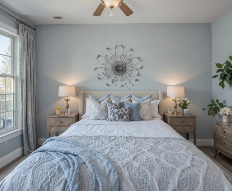 Full view of Beautiful guest Bedroom look