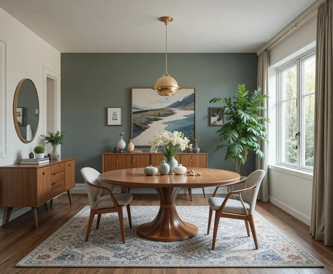 Beautiful mid century modern dining room look