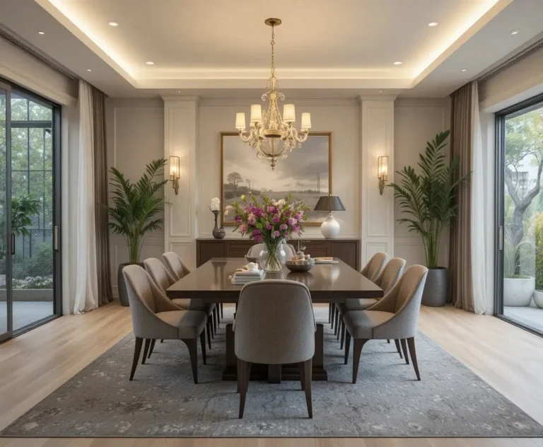Beautiful modern dining room look