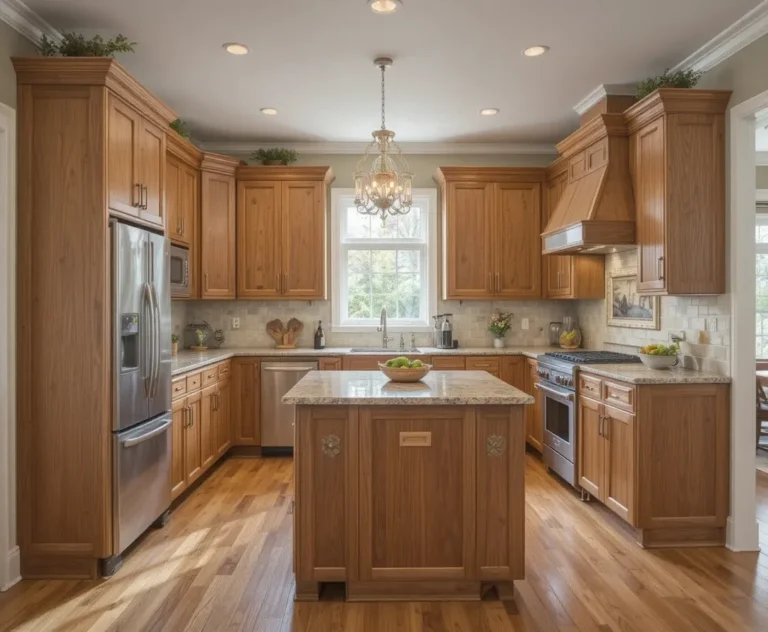 BEAUTIFUL hickory kitchen cabinets look