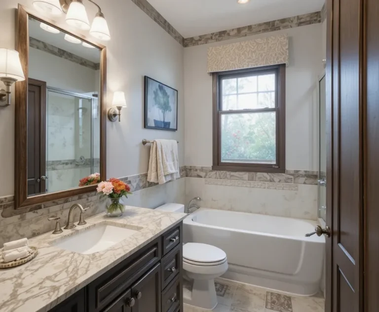 Beautiful primary bathroom look