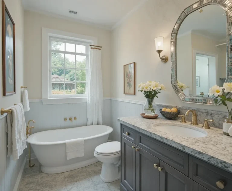 Beautiful guest bathroom look