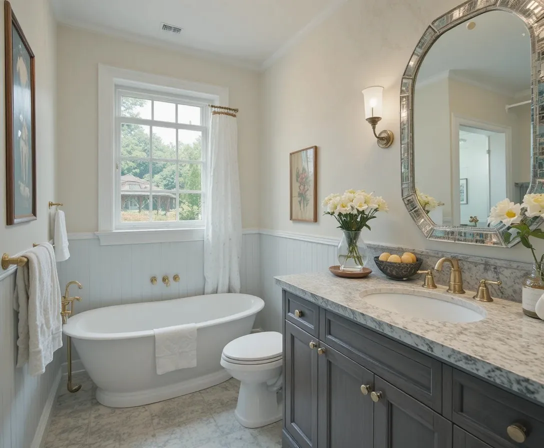 Beautiful guest bathroom look