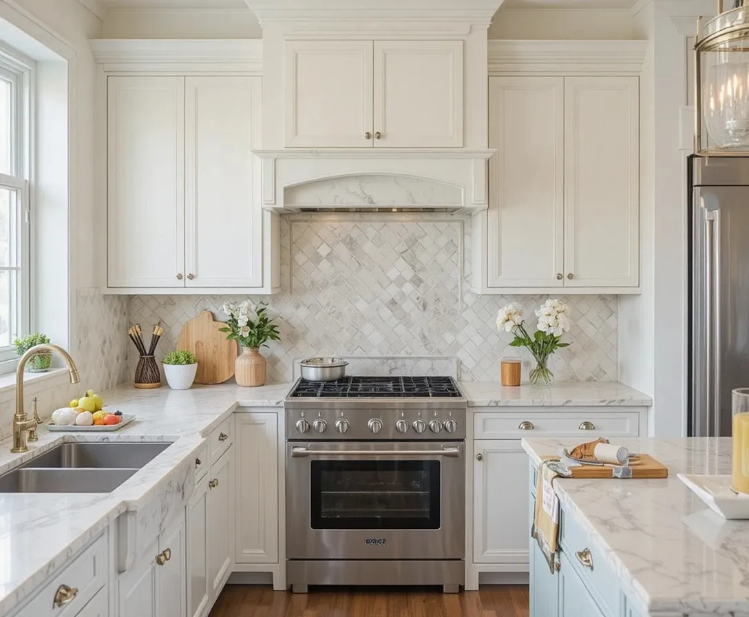 Beautiful bead board backsplash kitchen look