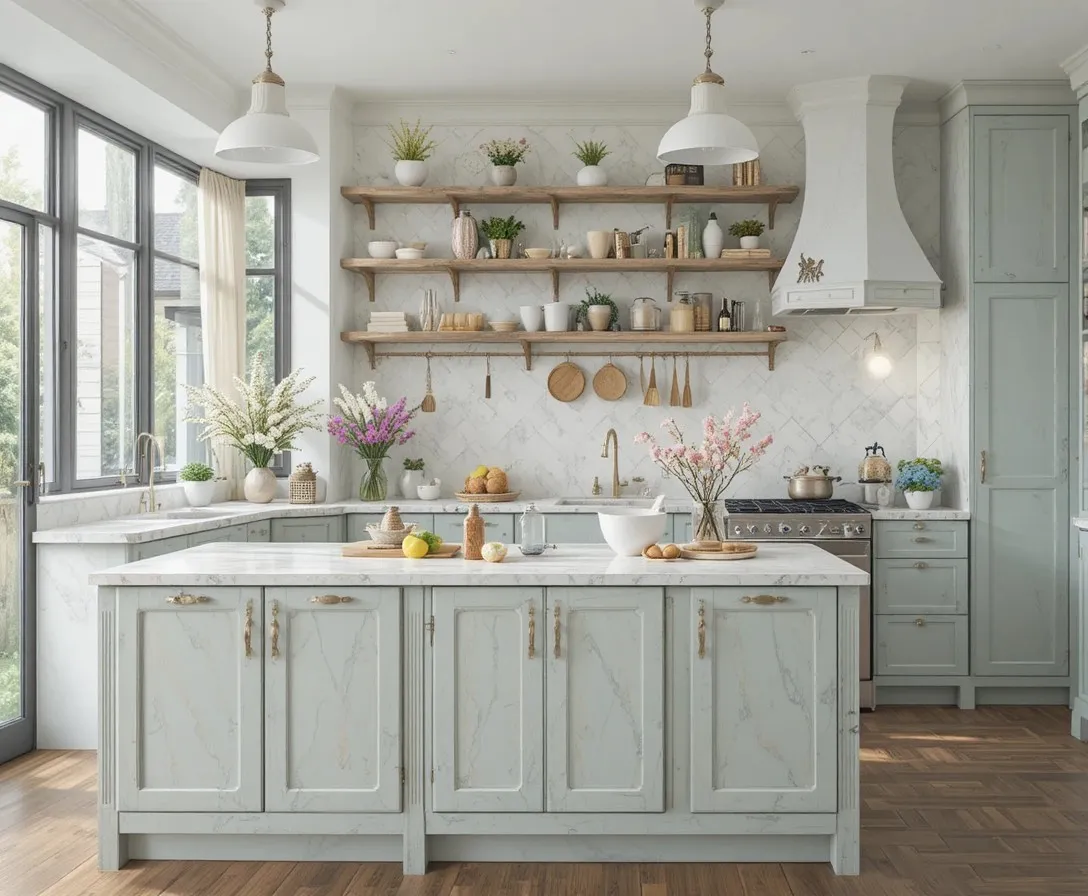 Beautfiul Japandi kitchen look