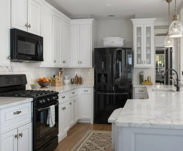 Beautiful Kitchen with black appliances look