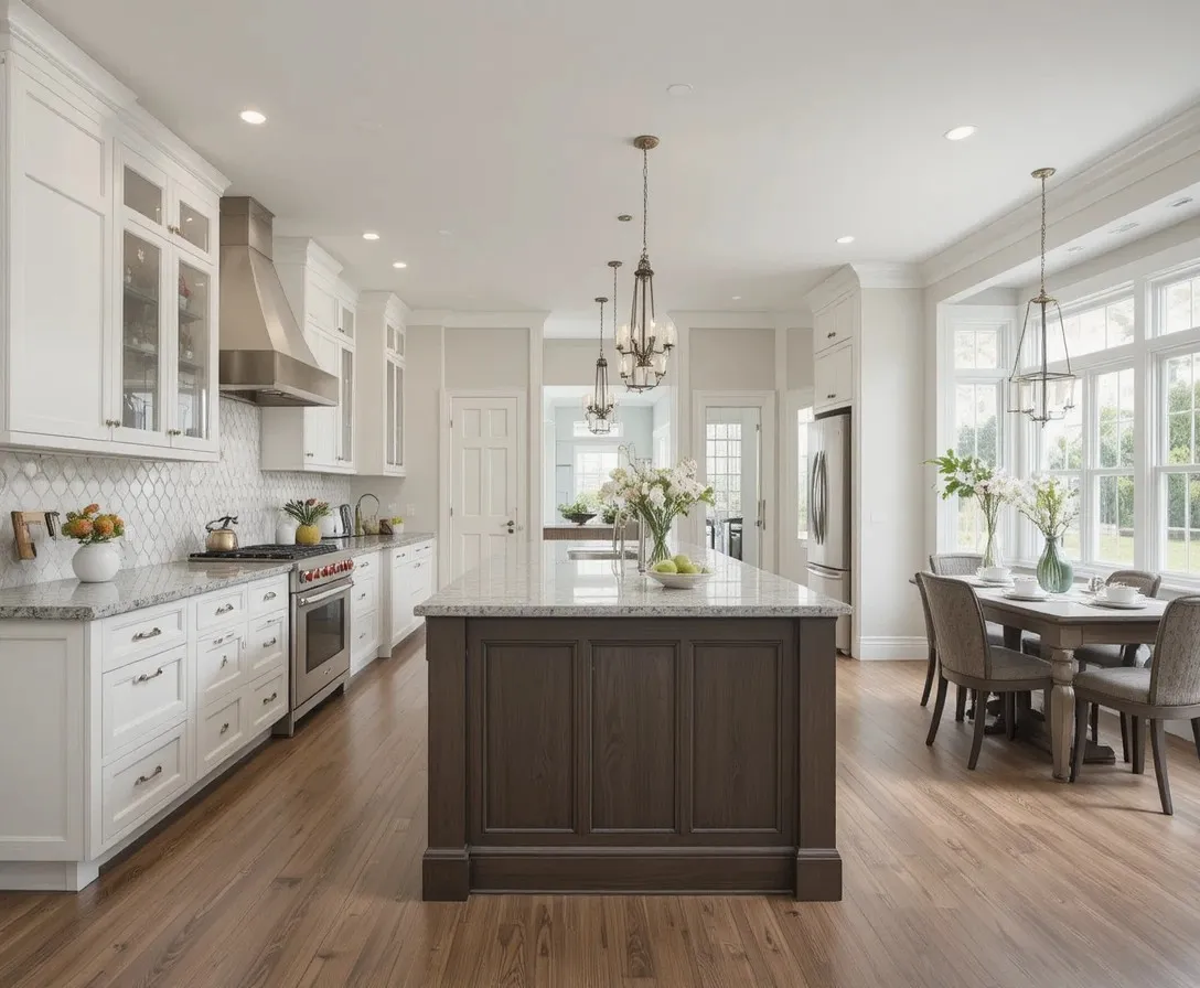 beautiful long kitchen layout look