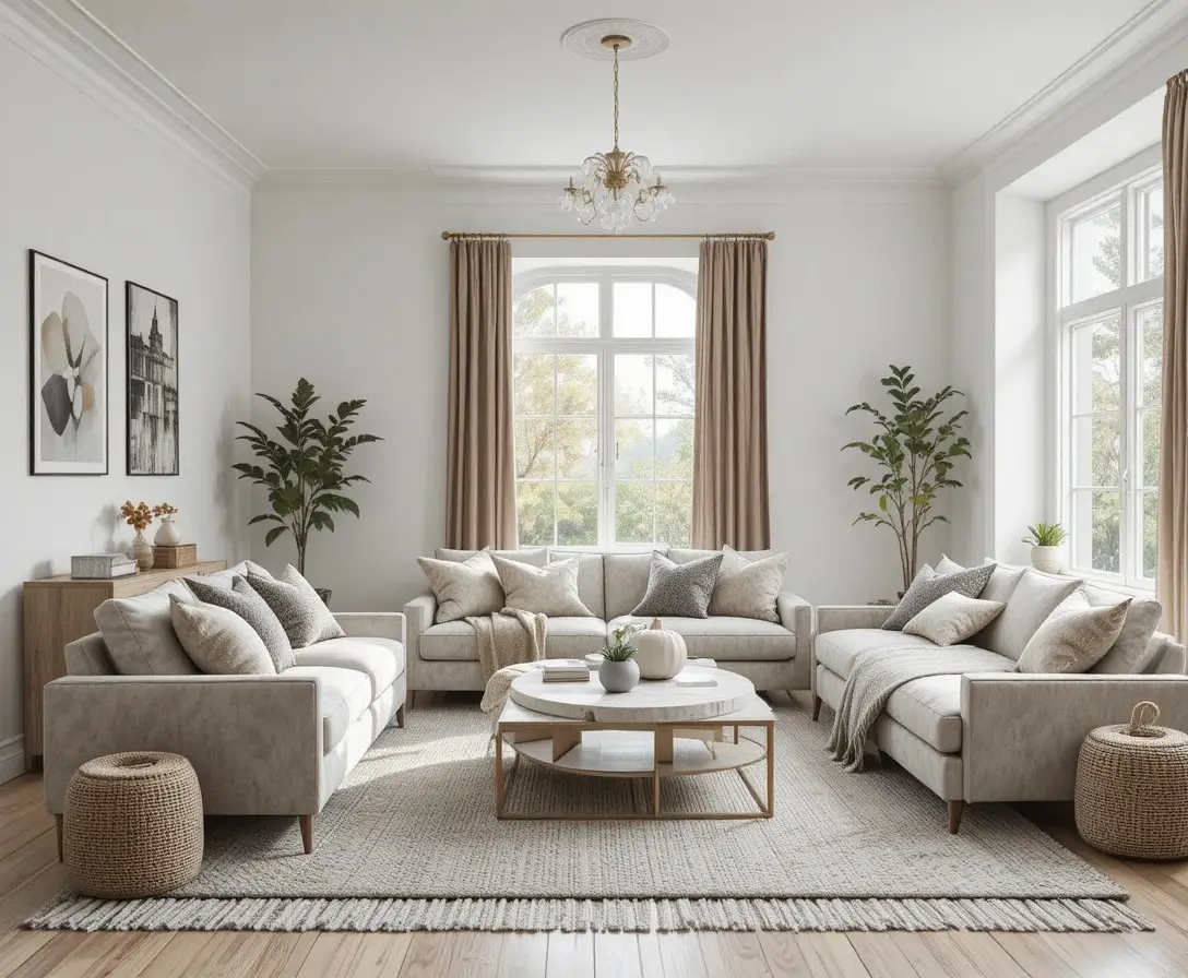 Beautiful Scandinavian living room look