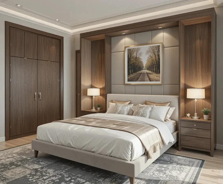 Beautiful murphy bed look
