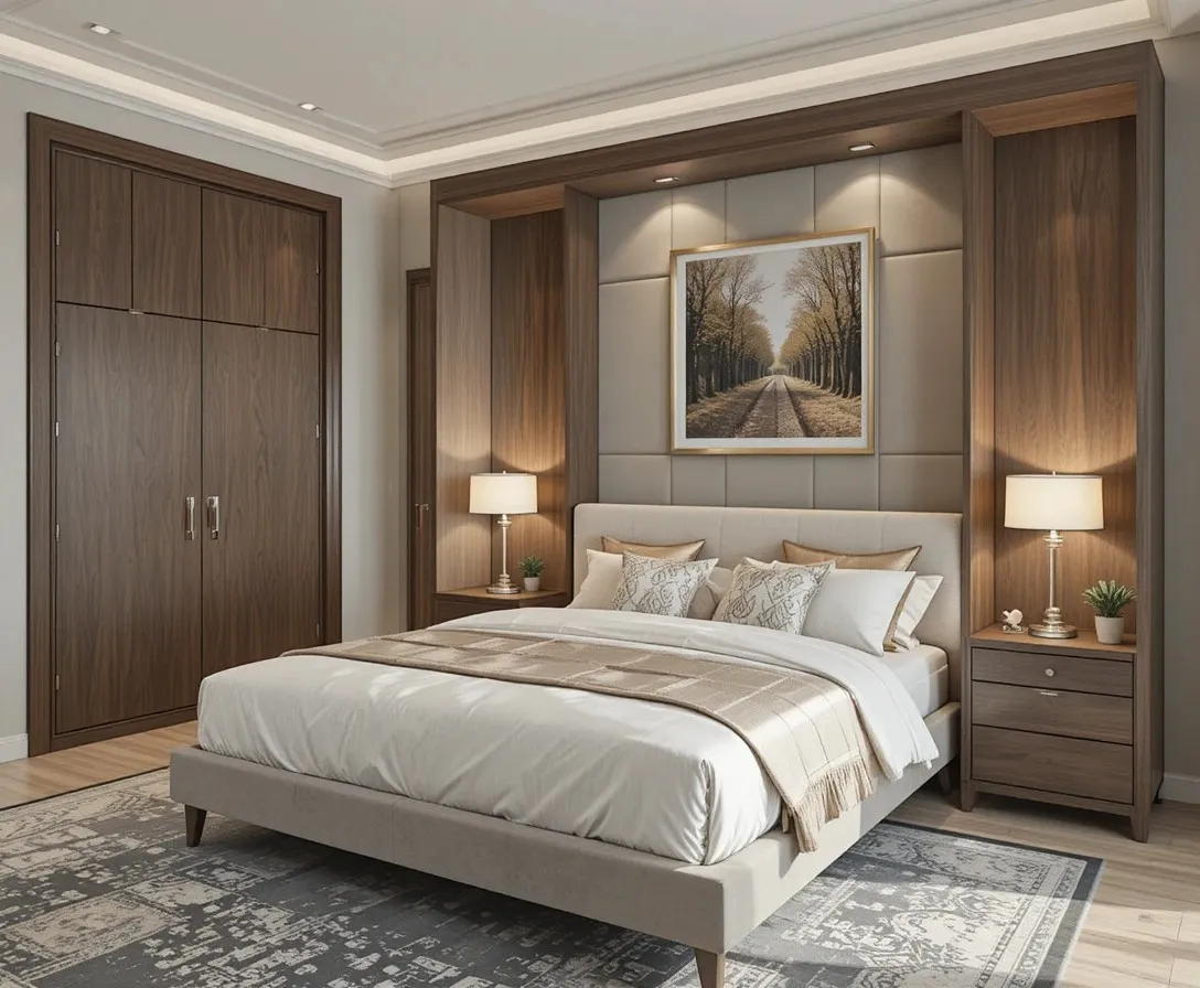 Beautiful murphy bed look