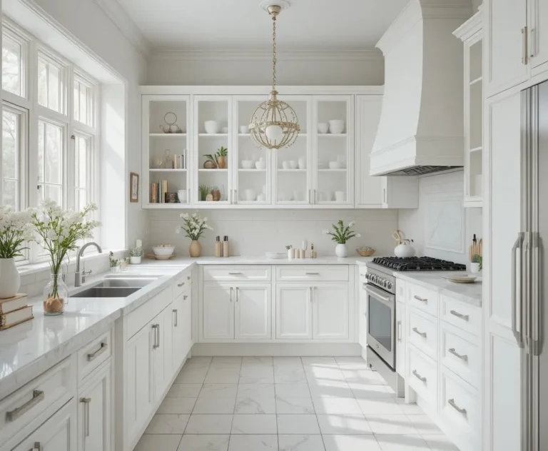 Beautiful white kitchen look