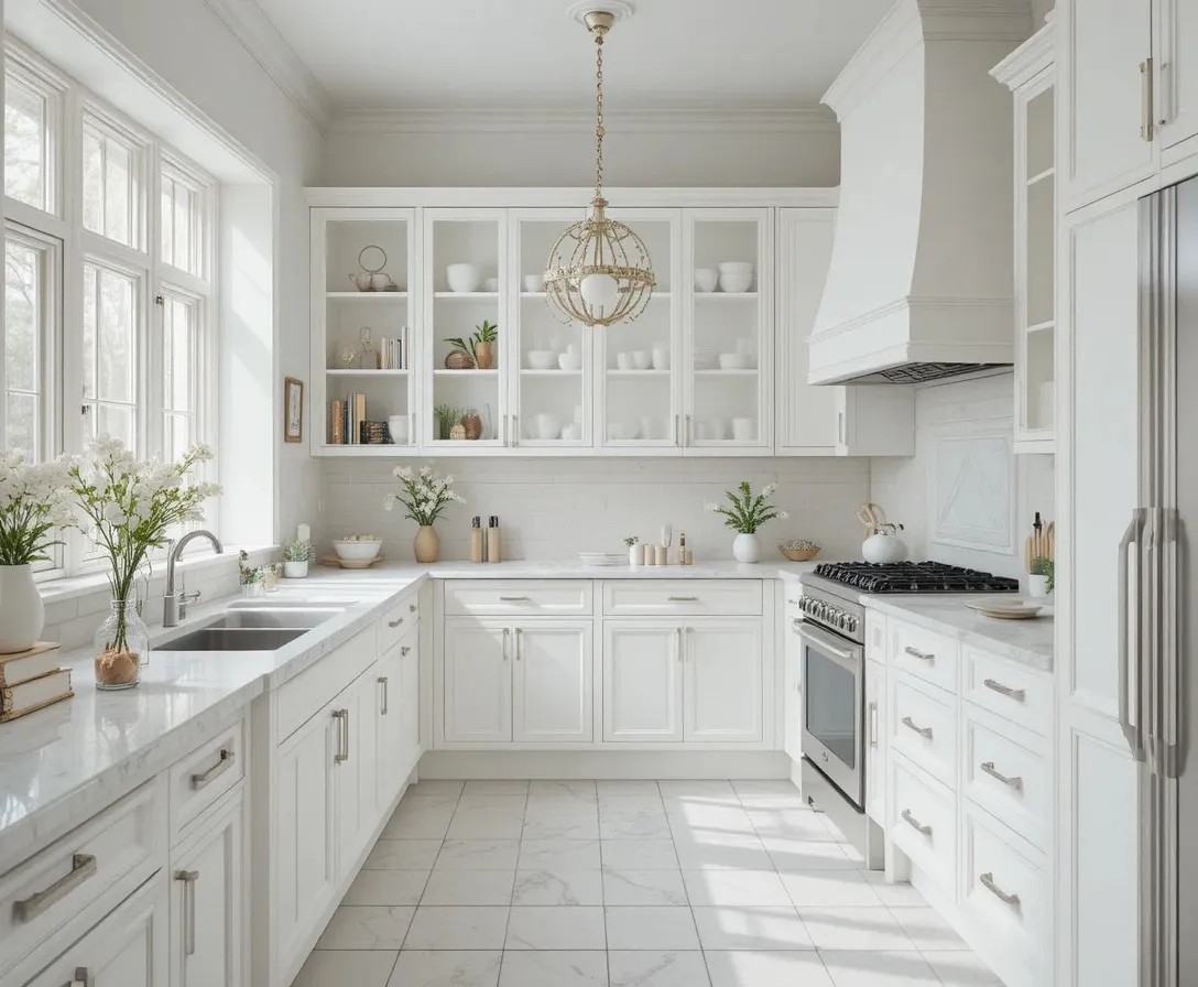 Beautiful white kitchen look
