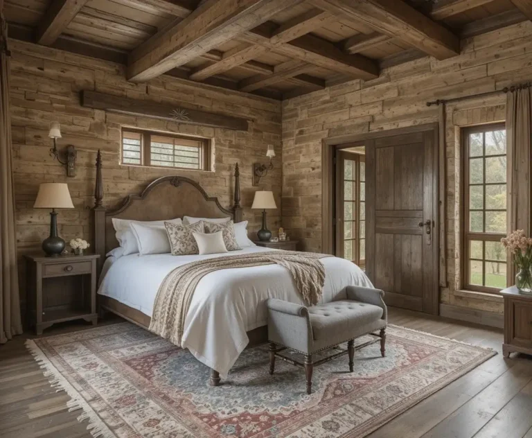 Beautiful rustic bedroom look