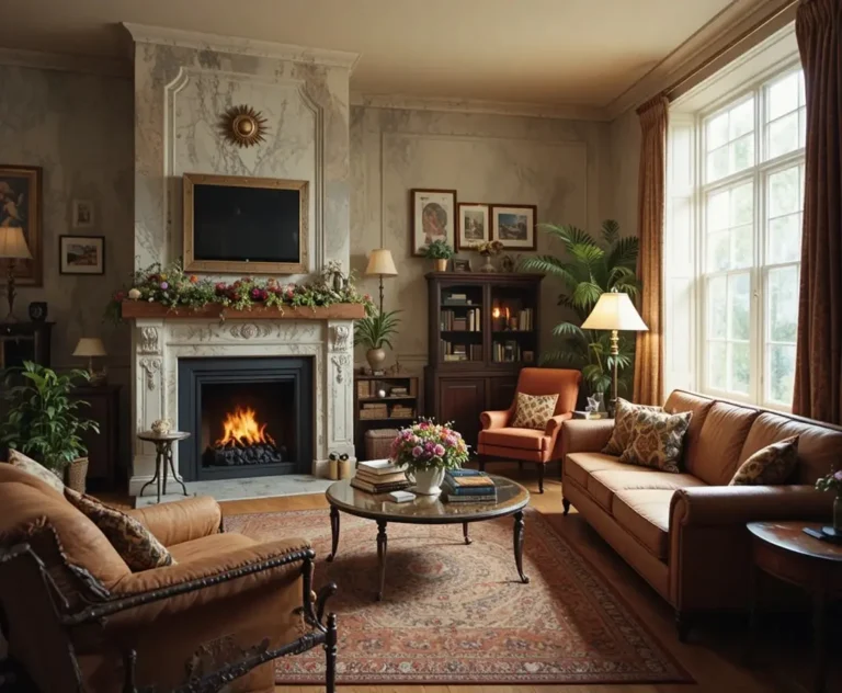 Beautiful 70s living room look